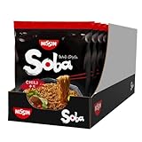 NISSIN Soba Wok Style Chilli Flavoured Instant Noodles, 111 g Packet (Pack of 9)
