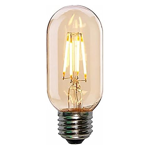 Vintage Edison Leuchtmittel Retro Old Fashioned Stil Schraube LED Leuchtmittel dimmbar Deko-Spirale-Lampe E27 220-240 V Bernstein Warm-weiße Lichter UK Cover