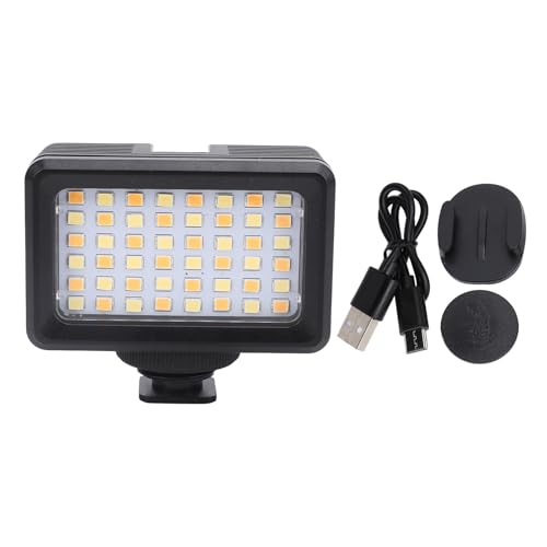 Nutriess Underwater LED Video Light 40m 2700K to 5600K Portable Dive Camera Lamp for Action Photography