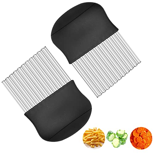 Kweiugfi 2 cuchillas onduladas de acero inoxidable Cover