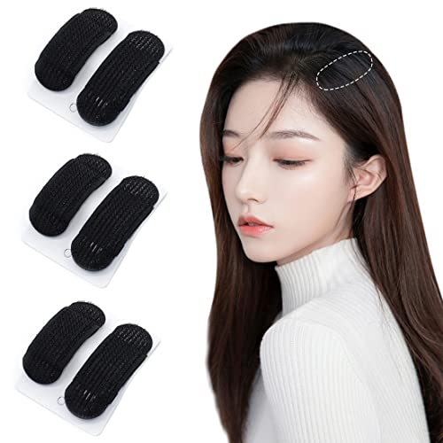 3 Pairs Hair Volume Inserts Bump Up Hair Clips Black Breathable...