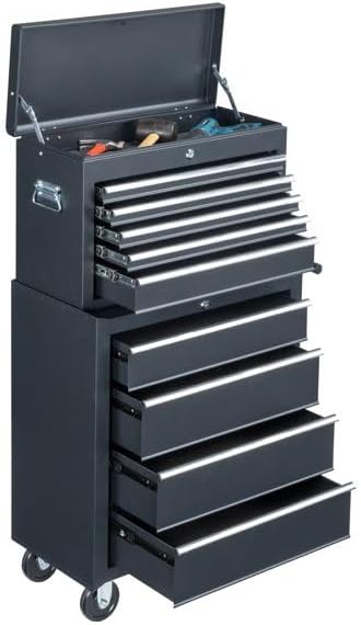 Tool Chest, Rolling Tool Chest Tool Cabinet with Wheels, Multifunctional Tool Cart, Tool Box for Garage, Rolling Tool Cabinet for Warehouse, Workshop, Repair Shop