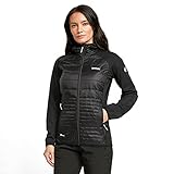 Sondergrößentyp: Standard Regatta Damen Womens Andreson V Stretch Side Panels Insulated Easily Compressible Lightweight Hooded Softshell Jacket Jacke, schwarz/schwarz, 42