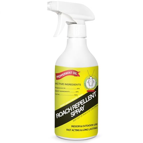 16oz Peppermint Oil Roaches Spray, Natural Plant-Based Peppermint Spray Insect
