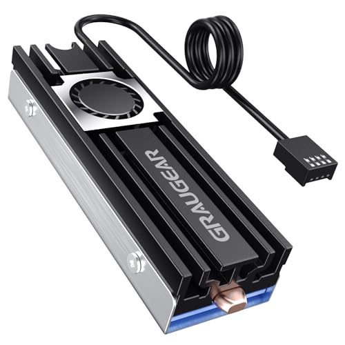 Disipador SSD M.2 2280 con tubo de cobre de tacto directo y aletas de aluminio GRAUGEAR