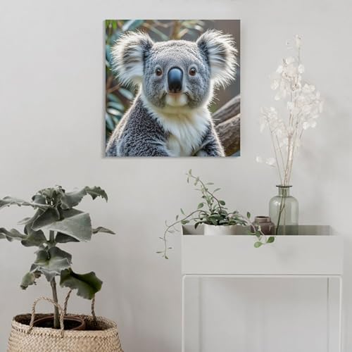 Toile murale abstraite koala pour salon moderne - 4