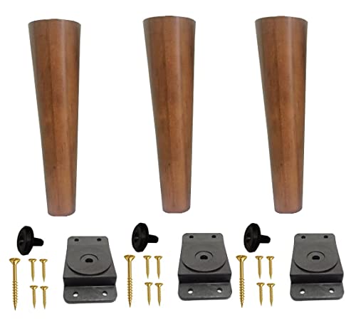 Pe Palito 20cm Amendoa Marrom Claro + Chapinha Plastico Pvc + Parafuso (3)