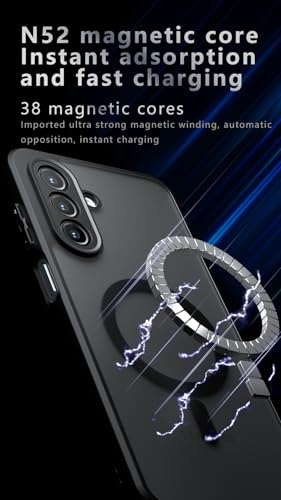 Coque Samsung A17 5G antichoc avec aimant intégré noir robuste