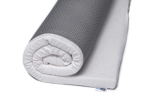Image of Fitmat Orthopedic Memory Foam Mattress Topper for King, Queen Size Bed |Super Soft Made Memory Foam|Back Pain Relief| Easy to Use | Sleep Improvement (84x72 inch)