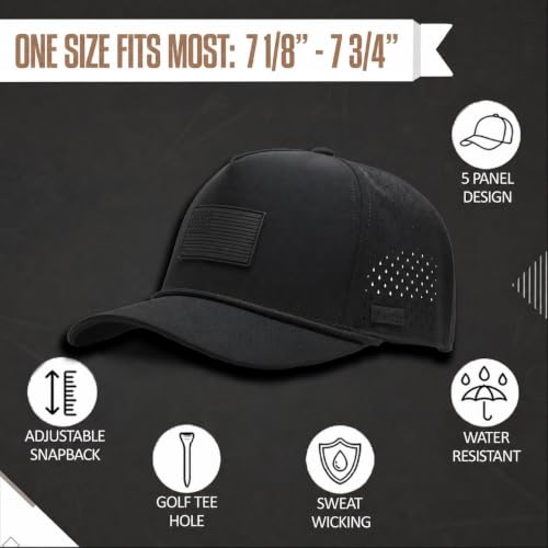 Image of Curves & Clubs USA Golf Rope Hat - American Flag Golf Cap, Performance Hat - Adjustable, Breathable