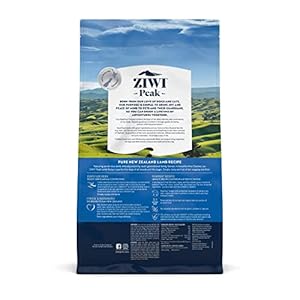 ZIWI Peak Air-Dried Canine Meals – All Pure, Excessive Protein, Grain Free and Restricted Ingredient with Superfoods (Lamb, 5.5 lb)