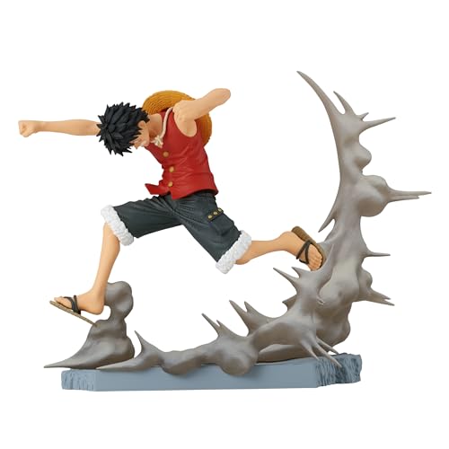 Banpresto Figura de Acción Monkey D. Luffy One Piece - Senkozekkei 8cm BP89112P Multicolor - Figura coleccionable Ideal para los fanaticos del anime One Piece