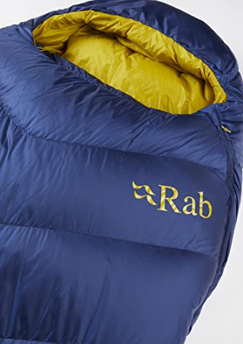 Rab Neutrino 600 Down Insulated Lightweight Mummy Sleeping Bag For Climbing And Mountaineering - Nightfall Blue - 10 Degree, Long, Left Zip #TOP6