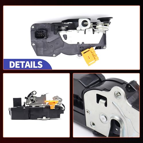 Image of HiSport Rear Right Door Lock Actuator 931-109 | Compatible with Cadillac Escalade Chevy Avalanche Silverado Suburban Tahoe GMC Sierra Yukon 2007-2009 6.2L 5.3L