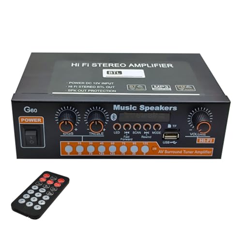 Amplificateur home cinéma G60 pour connecter un subwoofer et lire une clé USB en Bluetooth