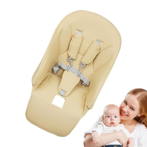 Coussin de chaise haute pour bébé pliable en cuir confortable