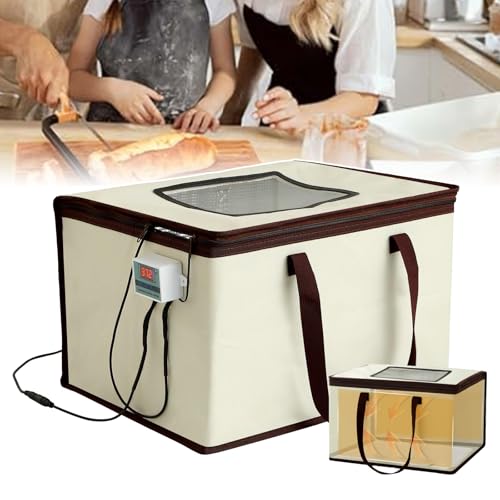 Caja de fermentación de pan de 35 L, caja de fermentación de pan (calentador), temperatura ajustable (-50-110 °C) + temporizador (6-48 h), calentamiento uniforme por 3 lados,35L
