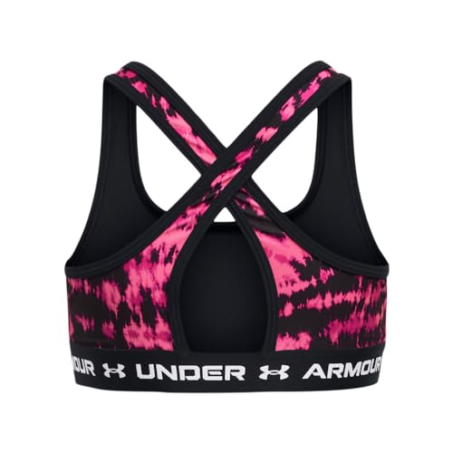 Under Armour Girls' Crossback Printed Mid Sports Bra2