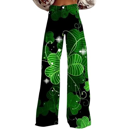 Pantalon de la Saint Patrick ample et décontracté vert pour homme et femme