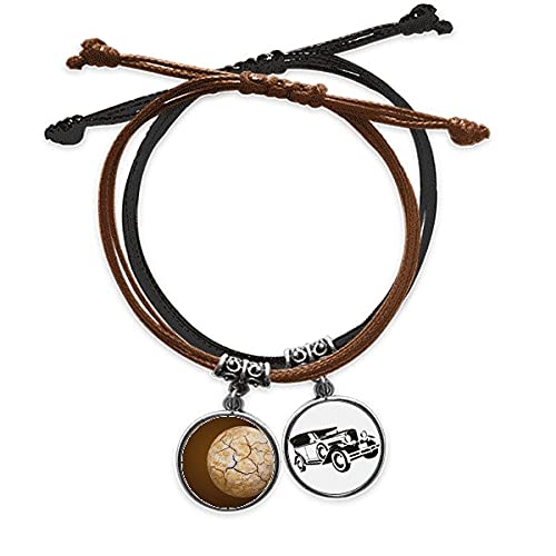 Bracelet planète et étoiles en cuir Minibus | Cadeau idéal pour les rêveurs
