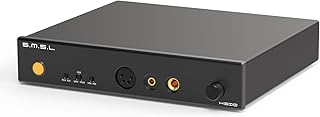 SMSL H300 Ear Amplifier,Balanced Large Thrust Desktop Ear Amplifier Headphone Amplifier,Fully Balanced Design,HiFi Amplifier 4.4xlr,Distortion -123dB(Black)