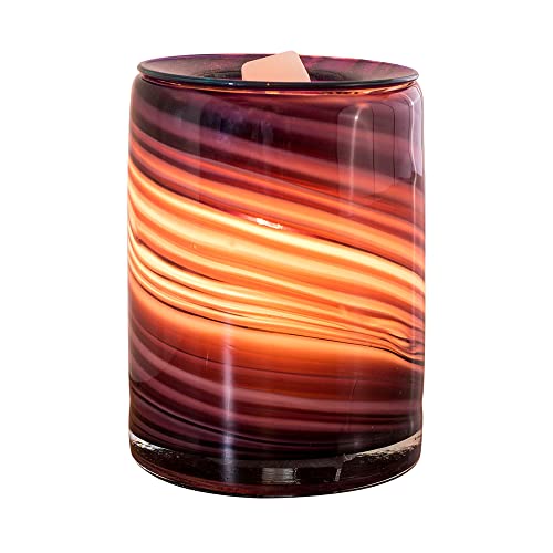 Scentsationals Wax Melt Warmer, for Scented Wax Melts - Art Glass Collection Fantasia - Fragrance Cubes and Tarts