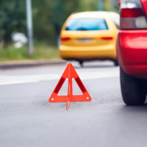 5 unidades triángulo de seguridad reflectante para autos miniatura 4