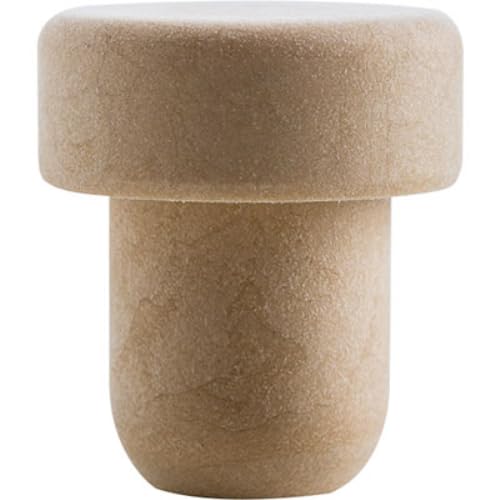 Tappi A Fungo Liscio Sughero Beige Classici Sintetici - Tappi per Bottiglie liquori ed Amari - Diametro d. 19 - Testa / 29 x 19 mm