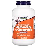 NOW Supplements, Glucosamine & Chondroitin Extra Strength, Sulfate Forms, 240 Tablets