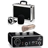 Behringer UM2 U-Phoria Interface de Audio B1 Micrófono Estudio