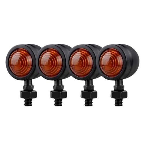 Clignotants universels rétro en métal 12V momt pour moto Cruiser et Sportster