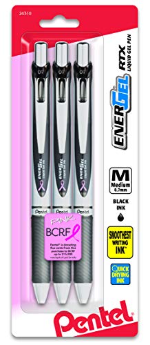 Pentel EnerGel Deluxe RTX Bolígrafo Gel Líquido 0.7mm 3 Unidades miniatura 1