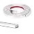 Art3d 10 Ft Peel and Stick Flexible Vinyl Molding Trim for Wall Tile Edges, Kitchen backsplash, Mirrior Frame in Stainless Steel