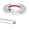 Art3d 30 Ft Peel and Stick Flexible Vinyl Molding Trim for Wall Tile Edges, Kitchen backsplash, Mirrior Frame in Stainless Steel