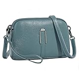 Gyios Damen-Umhängetaschen Leder -schulterhandtaschen Crossbody Taschen Klein Für Reiseinkäufe-Blue-a