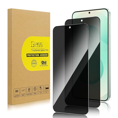 Lokyoo 2 Pack Privacy Screen Protector for Samsung Galaxy S25 Plus/Galaxy S25+ [Anti-Spy Tempered Glass][Fingerprint Unlock Support] Anti-Scratch Bubble-Free Easy Install 9H Protective Glass