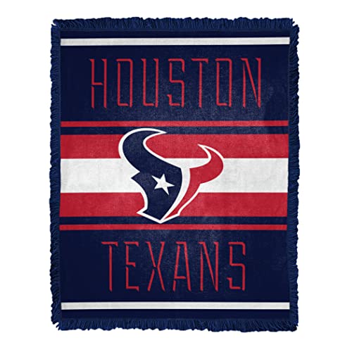 Northwest NFL Houston Texans Jacquard Throw Blanket 46" x 60