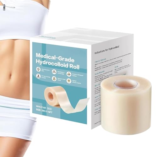 Rollo de apósito hidrocoloide, 5 m, tiritas hidrocoloides de médico, almohadillas cortables, cinta impermeable, para uso diario, cara, cuerpo, quemaduras, deportes