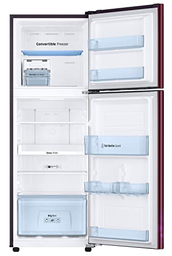 Image of Samsung 236L 2 Star Inverter Frost-Free Convertible 3 In 1 Double Door Refrigerator Appliance (RT28C3732HT /HL,Hydrangea Plum)
