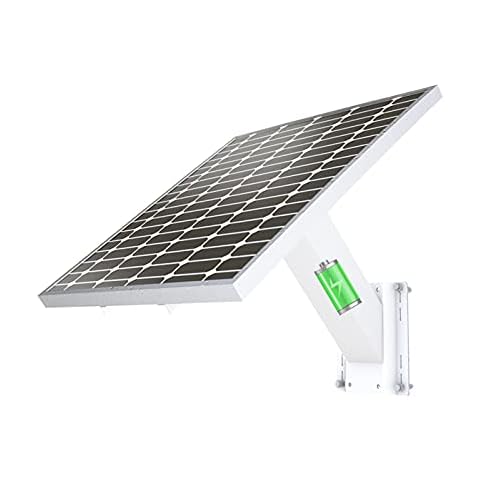 SUNBA 60W Monocrystalline Solar Panel Kit with Built-in Rechargeable Lithium Battery 12V 38Ah, Waterproof IP66 for Off-Grid System Cover