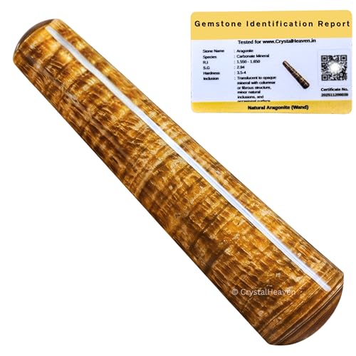Image of Aragonite Crystal Wand - Smooth Crystal Wand for Energy Healing, Chakra Balancing, Meditation and Home Decor - Crystals and Healing Stones for Gift