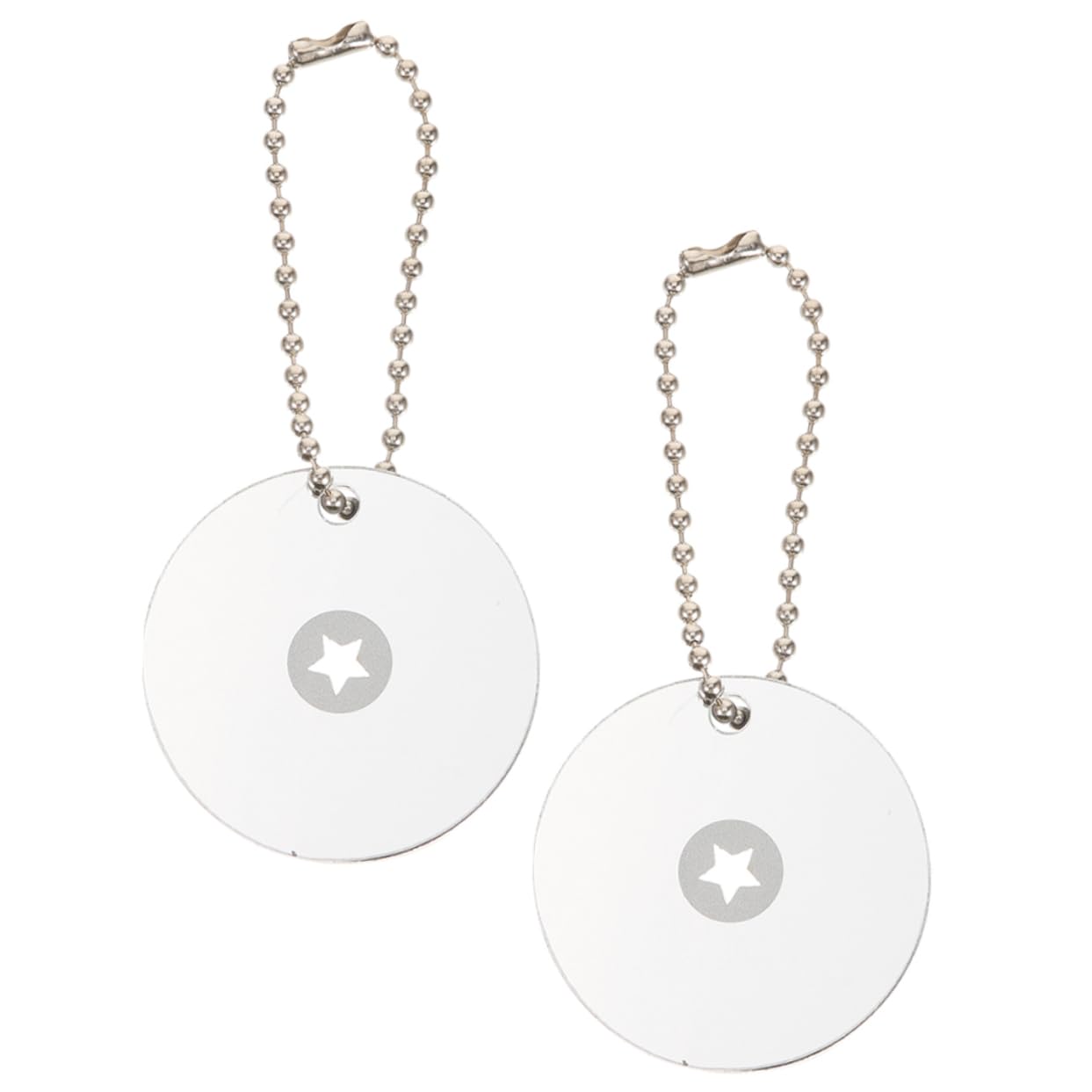 Kisangel Portable Emergency Mirror Fire Starter 2pcs Survival Signal Mirror for Outdoor Use