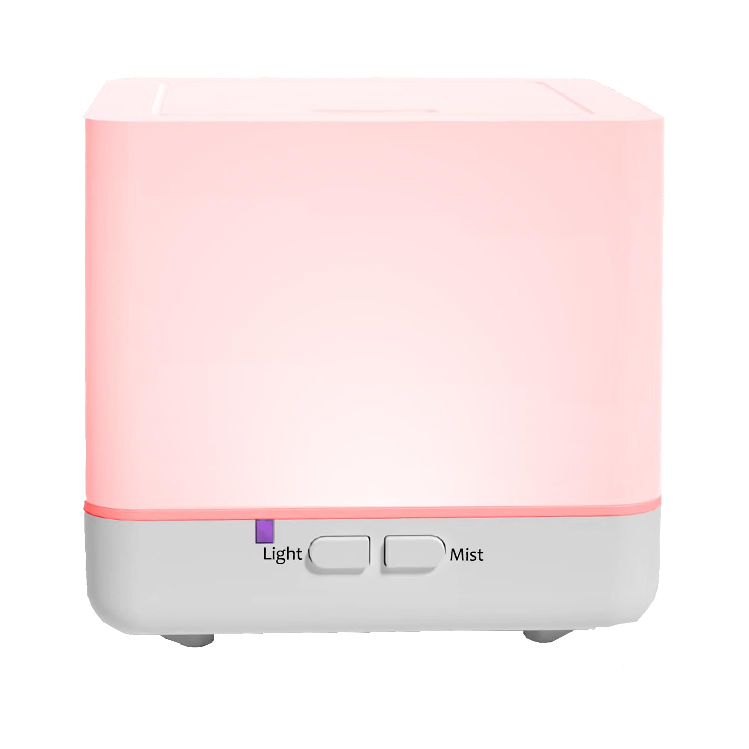 Difusor De Aceites Esenciales 300ml Blanco - Humidificador Con Luz LED 7 Colores Y Apagado Automático