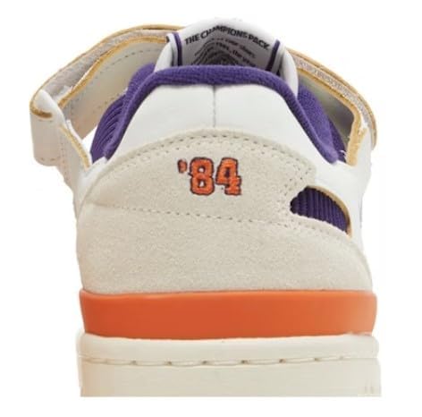 Adidas Men's Forum Low Sneaker 84 (White/Orange/Purple, US Footwear Size System, Adult, Men, Numeric, Medium, 9.5)3