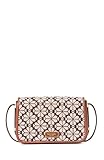 kate spade new york Women's Spade Flower Jacquard Flap Crossbody Burgundy Multi One Size