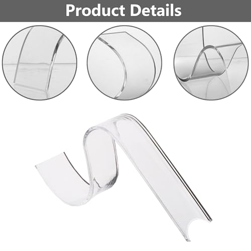 Niuhong 6 Pcs Sandale Display Halter Transparente Acryl Organisch Schuh Halterung Klare Sandalen Ständer Sandals Schuhe Präsentation Elastische Schuhvitrine Schuh Stand Unterstützt (D)