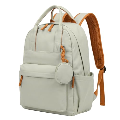 Sac à dos femme étanche grand format pour ordinateur portable gris épuré