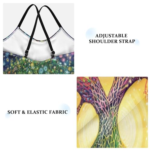 KLL Girls Swimsuits 1 Piecing Beach Swimwear Toddler Swim Suits for Girls 7-8T Tree Colorful3