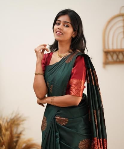 Image of Avantika Fashion Women's Kanjivaram Soft Silk Banarasi Sarees With Blouse Piece For Women