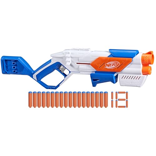 Hasbro Nerf N Series Lançador Strikeback com clip interno, porta-dados e 18 dardos de espuma, brinquedo para meninos e meninas, presente para adolescentes e crianças a partir de 6 anos
